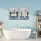 Stupell Industries Bathroom's Restful Wash 2pc Framed Giclee Set, design by Marcus Prime